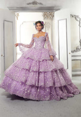 The Jazmine Sleeve Quinceanera Gown