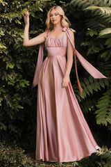 The Andalucía Sleeveless Satin Gown