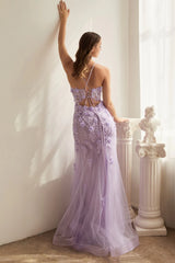 The Madelyn 3D Floral Appliqué Mermaid Gown