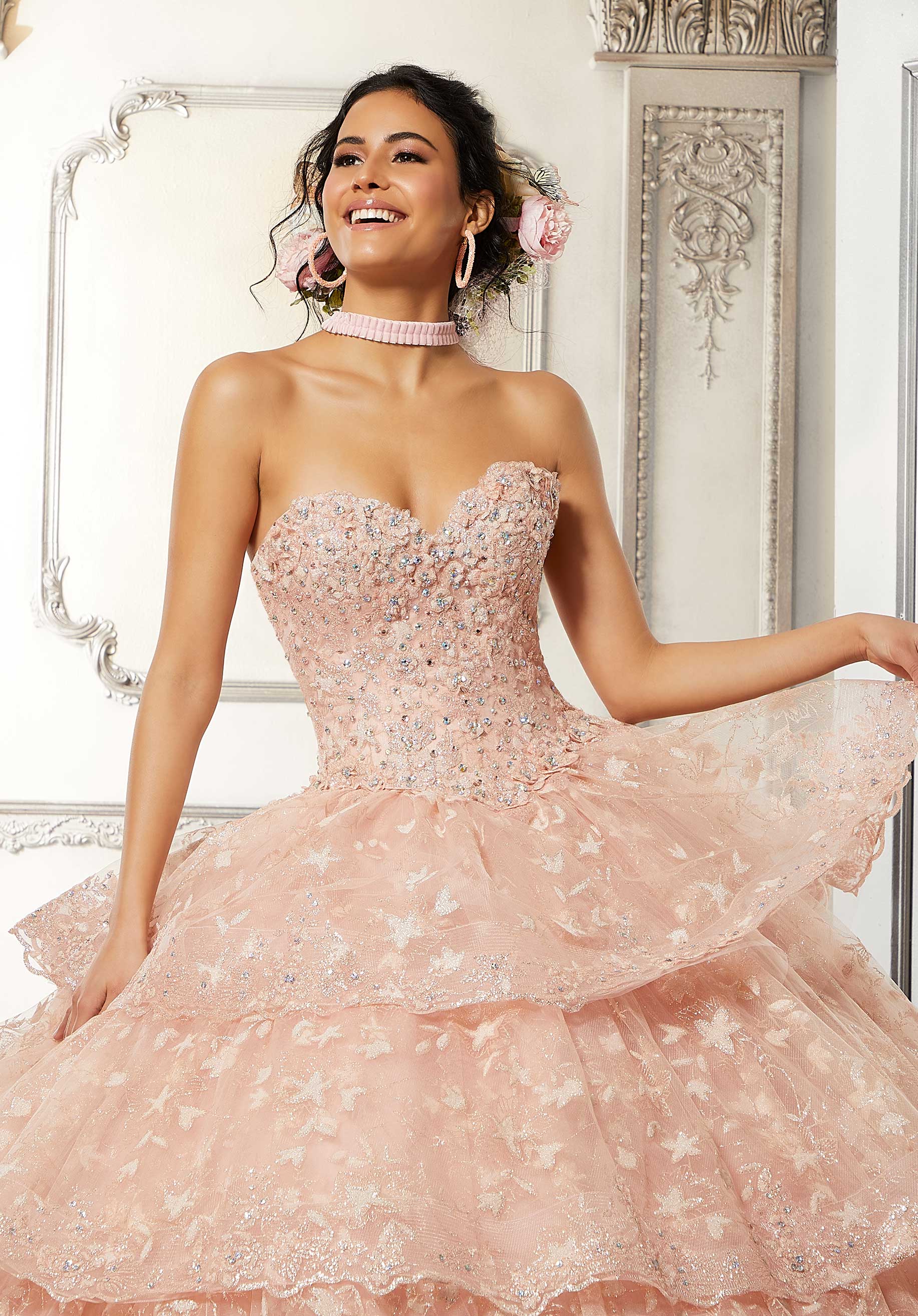 The Jazmine Sleeve Quinceanera Gown