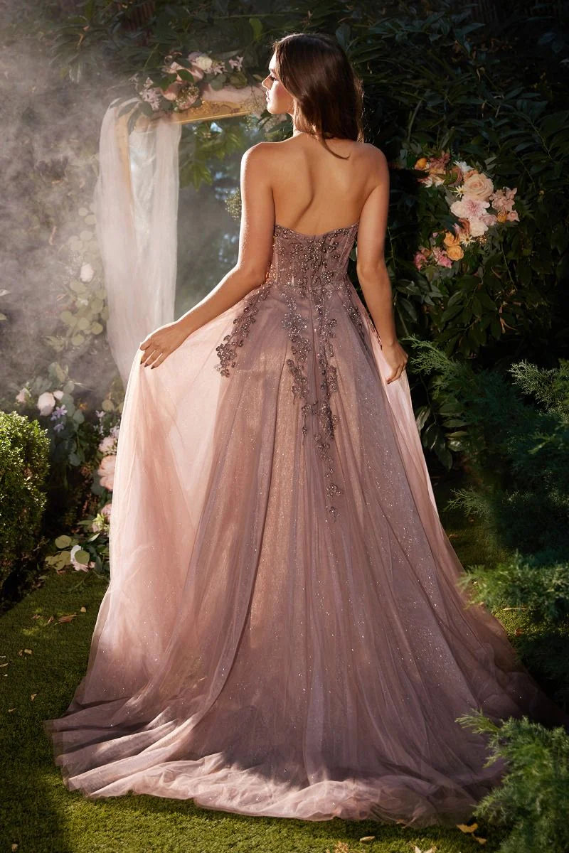 The Evalyn A-line Layered Tulle Gown