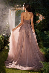The Evalyn A-line Layered Tulle Gown