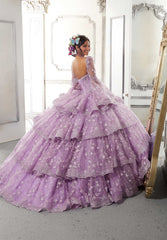 The Jazmine Sleeve Quinceanera Gown