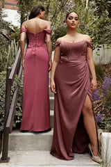The Analice Corset Satin Gown