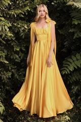 The Andalucía Sleeveless Satin Gown